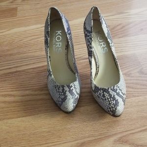 Snake skin heels